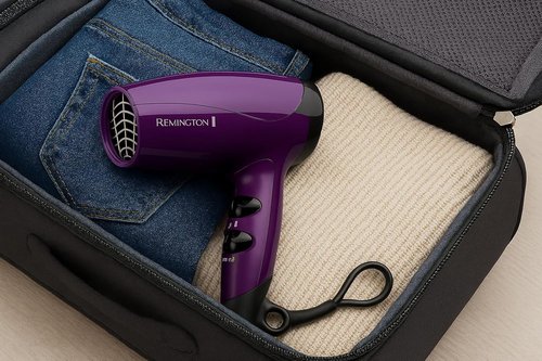 Remington Ionic Compact Hair Dryer - Travel Size, 1875 Watts, 3 Heat & 2 Speed Settings