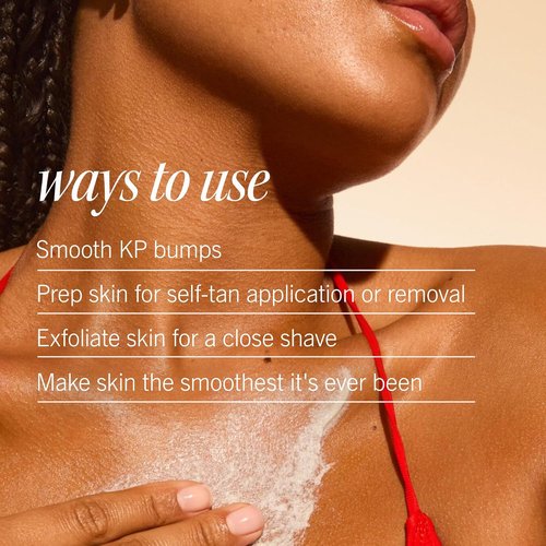 First Aid Beauty - KP Bump Eraser Body Scrub | 10% AHA Exfoliator for Keratosis Pilaris, Peach Scent (2 oz)