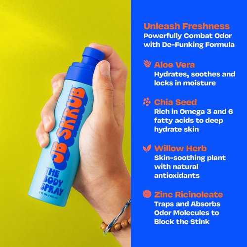 JB SKRUB The Body Spray for Kids, Tween & Teen Boys with Citrus Scent - Body Odor Eliminator - Elevate Confidence with a Perfect Dose of Freshness - 5 fl.oz.