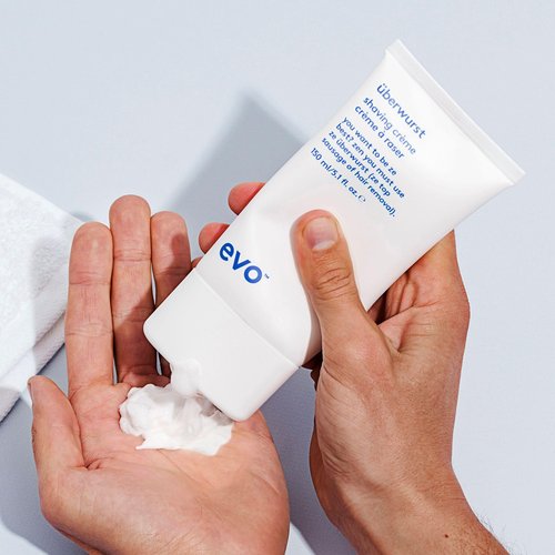 EVO Uberwurst Moisturizing, Sensitive Shaving Cream for All Skin Types - Reduces Razor Burn, Softens & Protects - 5.1 fl oz