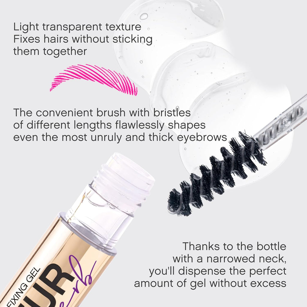 Vivienne Sabó Brow Gel - Clear Formula for All-Day Hold & Smudge-Resistant Finish | 0.2 fl oz