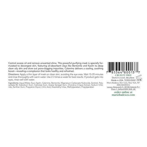 Mario Badescu Clay Face Mask - Pore Minimizing Skin Care for All | Hydrating & Purifying Formula