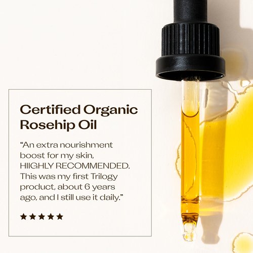 Trilogy Certified Organic Rosehip Oil, Intensive Nourishment, Improves Appearance of Scars, Stretch Marks, Fine Lines, & Wrinkles, 0.68 fl oz