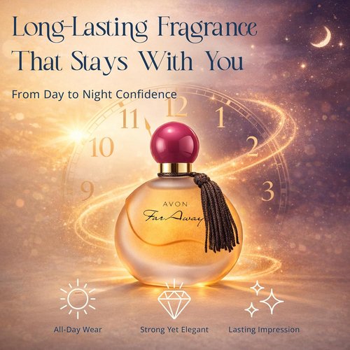 AVON Far Away Eau de Parfum for Women - Long-Lasting Amber Floral Scent - Elegant 1.7 fl oz Travel Spray