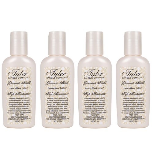 Tyler Candle 93054 High Maintenance 2 ounce Hand Cream Lotion, Pack of 4