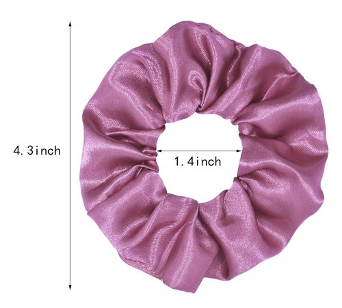 Skiennix Hair Silk Scrunchies - 40 Pcs Satin Elastic Hair Ties in Assorted Colors for Women & Girls