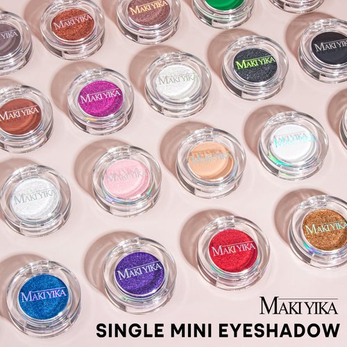 **MAKI YIKA White Matte Eye Shadow Palette - Pigmented Waterproof Makeup for Brown Eyes | Long-Lasting Formula**
