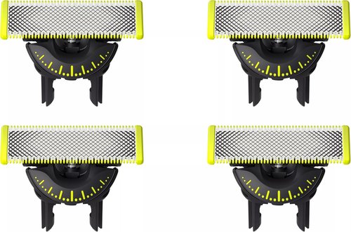 Philips OneBlade Replacement Blades - 4 Pack for OneBlade Electric Shaver & Trimmer | Model QP440/50