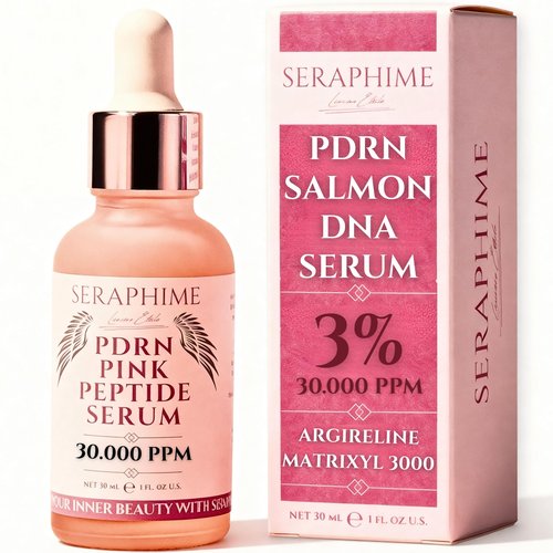 PDRN Pink Peptide Serum with Salmon DNA, EGF, Argireline & Matrixyl 3000 – Pink PDRN Serum Skin Care for Glowing Skin – Anti-Aging, Hydrating, Brightening Skincare with Argireline Peptide Matrixyl
