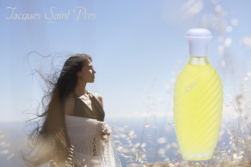 Jacques Saint Pres CIEL - Eau De Parfum for Women - Soft Powdery Scent with Vanilla & White Rose - 3.4 Fl Oz