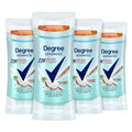 Degree Advanced Antiperspirant Deodorant Move Fresh Coconut 4 Count 72-Hour Sweat & Odor Protection Antiperspirant for Women with MotionSense Technology 2.6 oz