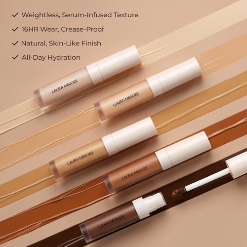 Laura Mercier Real Flawless Concealer Serum - Long-Lasting, Waterproof & Buildable Coverage, Oil-Free