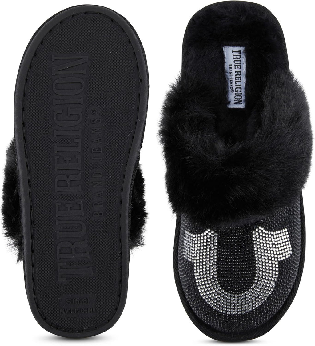 True Religion Women's Cozy House Slippers - Perfect Gift for Comfort and Style