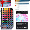 Blablaovy Watercolor Paint Set - 48 Washable Colors with Brushes & Palette | Ideal for Beginners & Kids