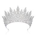 SWEETV Tiara Crown for Women, Wedding Tiara for Bride, Crystal Princess Headpiece, Girls Quinceanera Prom Pageant Crown Diadem, Silver