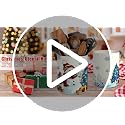 Christmas Snowman Ceramic Utensil Holder - Holiday Kitchen Decor - Pinata