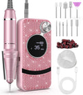 Professional Electric Cordless Nail Drill File with 11 Nail Drill Bits, 35000RPM DIY Glitter e Filer for Nails Kit Machine for Acrylic Nails Gel Polishing for Manicure Salon Home