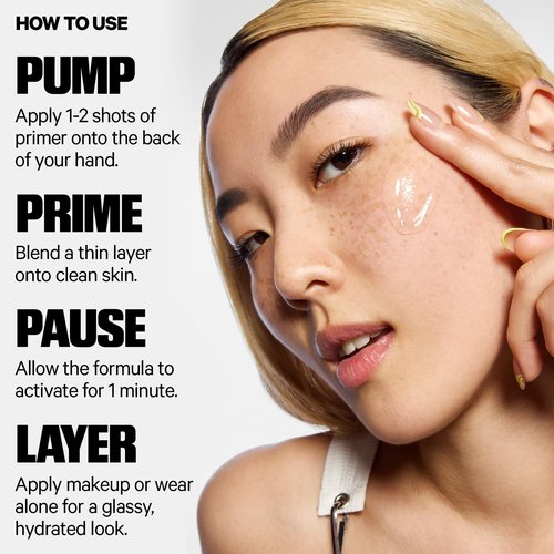 Milk Makeup Hydro Grip Primer with Hyaluronic Acid + Niacinamide – Hydrating Face Primer Grips Makeup for Up to 12 Hours – Silicone-Free, Lightweight Gel with Dewy Finish – 1.52 oz