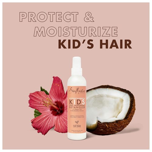 SheaMoisture Kids Extra Moisturizing Detangler - Coconut & Hibiscus for Curly Hair | 8 oz