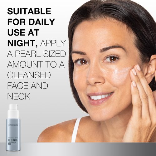 Neutrogena Rapid Wrinkle Repair Retinol Night Face Moisturizer, Daily Anti-Aging Face Cream with Retinol & Hyaluronic Acid to Fight Fine Lines & Wrinkles, 1 fl. oz