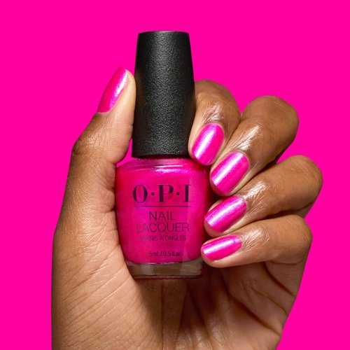 OPI Nail Lacquer Lollypoppin’ Bubblegum | Semi-Sheer Bright Cool Shimmer Chip Resistant Nail Polish | Good Enough to Treat Collection | Holiday 2025