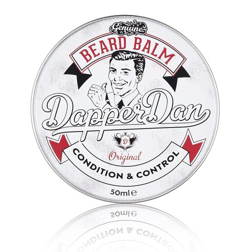 Dapper Dan Nourishing Beard Balm - Essential Oils & Waxes for Shaping & Styling | Vanilla & Raspberry Scent, 1.69 fl oz