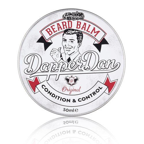 Dapper Dan Nourishing Beard Balm, Blend of Essential Oils And Waxes to Shape, Style and Nourish Moustaches and Beard, Vanilla and Raspberry Scent, 1.69 fl oz