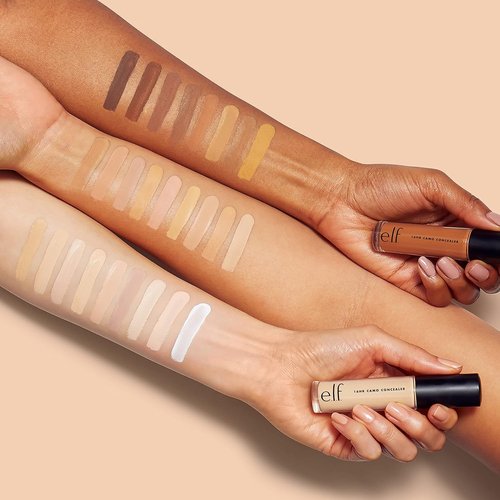 e.l.f. 16HR Camo Concealer - Full Coverage, Highly Pigmented Matte Finish, Light Ivory, 0.203 Fl Oz