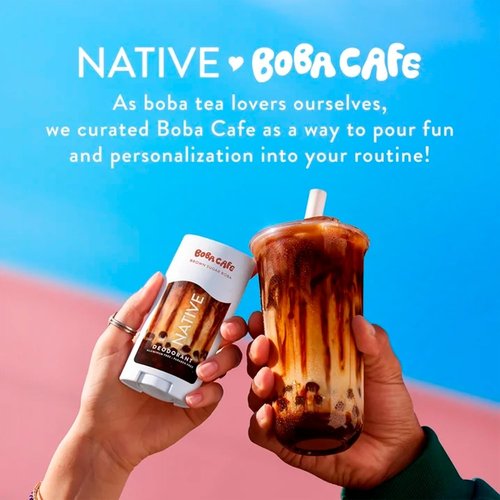 Native Aluminum-Free Deodorant - Limited Edition Brown Sugar Boba | 72-Hour Odor Protection, 2.65oz - Pack of 2