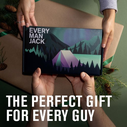 Every Man Jack Men's Body Wash Gift Set - 3 Invigorating Winter Scents - Deeply Cleans, Hydrates with Naturally Derived Ingredients - 13.5 oz (3 pack)