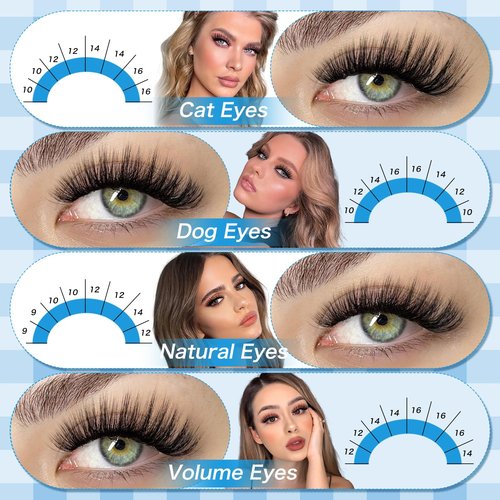 Lash Extension Kit 280Pcs Lash Clusters 40D+50D Eyelash Clusters Kit Individual Lashes With Lash Bond and Seal Tweezers For DIY Lashes (40D+50D,9-16mm)