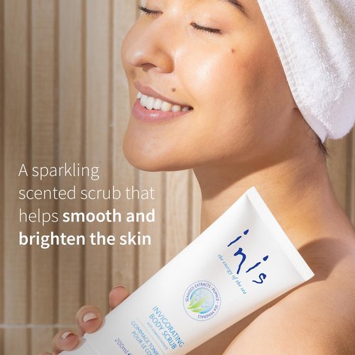 Inis the Energy of the Sea Scented Body Scrub - Exfoliating Body Scrub with Pumice and Seaweed for Soft, Smooth, Moisturized Skin - 7oz.