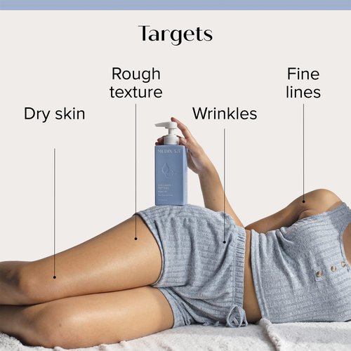 Medix 5.5 Retinol Cream + Collagen Cream Skincare Set Moisturizer Body & Face Lotion | Firming Body Lotion Set Reduces Look Of Sagging Skin, Cellulite, Sun Damage & Crepey Skin For Women, 2PC Bundle