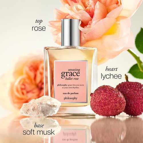 Philosophy Amazing Grace Ballet Rose - Dreamy Floral Women's Perfume with Rose, Lychee & Musk Notes