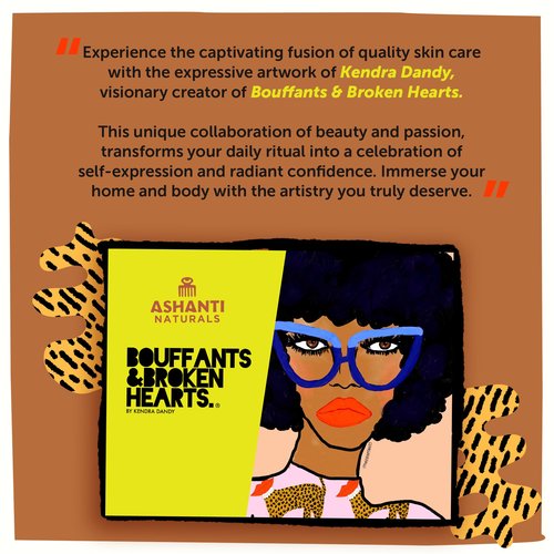 Ashanti Naturals Bouffants & Broken Hearts Creamy White Shea Butter Body Butter | Grade A, 100% Natural African Raw Shea Butter for Dry Skin, Face and Hair (15oz)