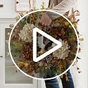 24 Inch Fall Wreath with Hydrangea & Mini Pumpkins - Rustic Front Door Decor - Variation: 10 Rusty Hydrangea