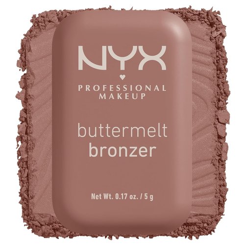 NYX PROFESSIONAL MAKEUP Matte Buttermelt Bronzer - Longwear Vegan Face Makeup, 12-Hour Wear | All Butta'D Up (Light Medium Neutral)