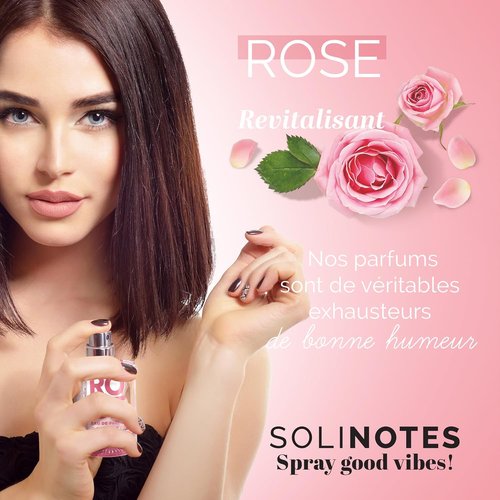 Solinotes Rose Perfume - Delicate Floral Eau De Parfum for Women, 1.7 Fl Oz | Vegan & Cruelty-Free
