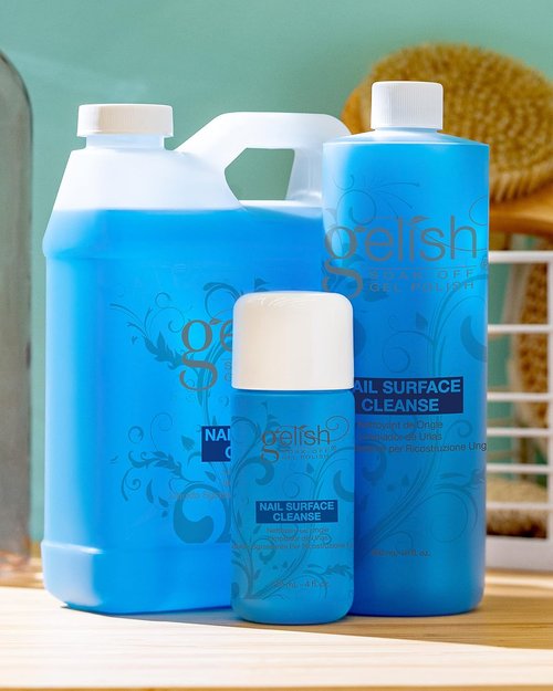 Gelish Nail Surface Cleanse - Gel Top Coat Cleaner for High-Shine Finish & Smooth Results (4 Fl Oz)