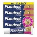 Fixodent Ultra Max Hold Secure Denture Adhesive Cream for Full and Partial Denture Wearers, 2.2oz (Pack of 4)