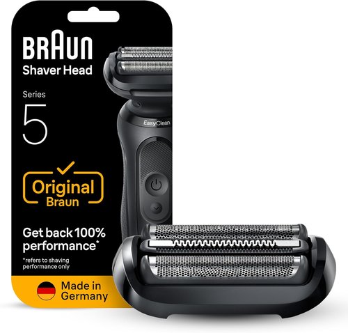 Braun Series 5 Electric Shaver Replacement Head - Effortless Attachment for Optimal Shaving | Compatible with 54B, Black