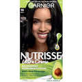Garnier Nutrisse Ultra Crème Hair Color - 100% Gray Coverage, Vegan & Cruelty-Free, 10 Black (Licorice)