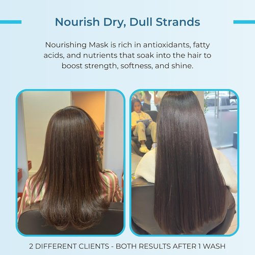 Agua de Cielo Nourishing Hair Mask - Deeply Hydrates & Strengthens Dry Hair with Argan Oil - 16 Oz