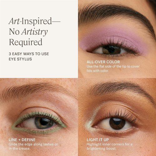 ILIA - Eye Stylus Shadow Stick | Rich, Blendable Pigment | Waterproof & Crease-Resistant | Vegan (Bisque)