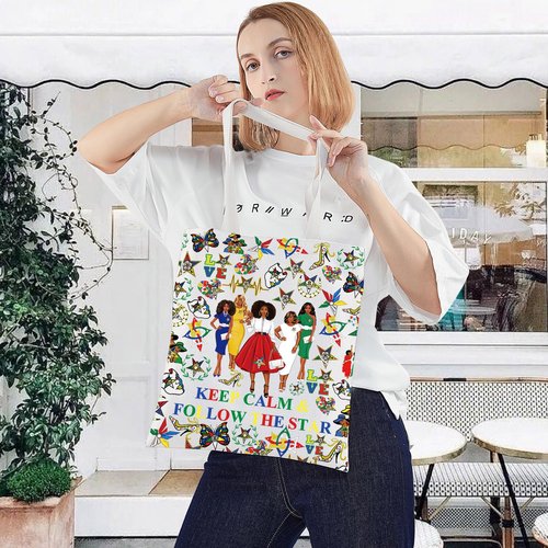 LEVLO Sorority Cosmetic Bag Sorority Sister Gift Keep Calm And Follow The Star Sisterhood Merch (KEEP CALM T)