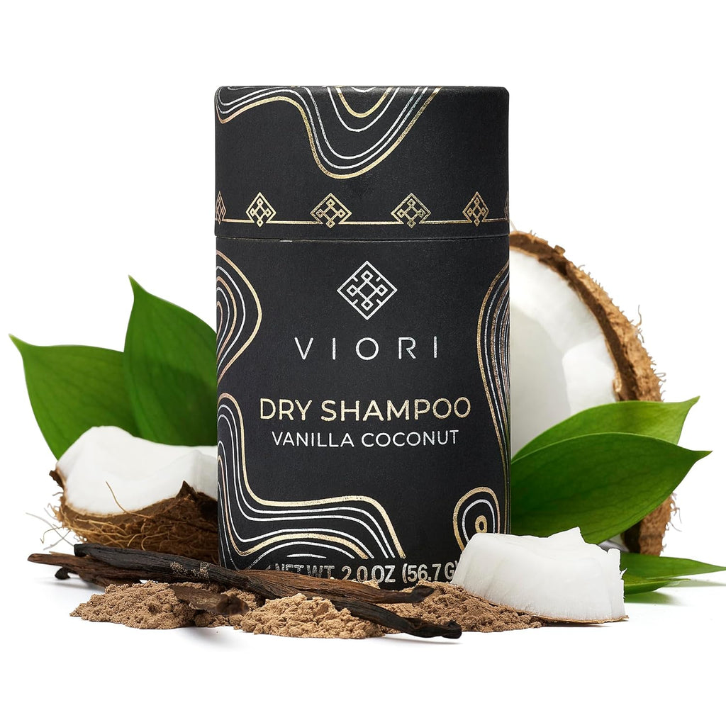 Viori Dry Shampoo Powder | Vanilla Coconut - Fast-Absorbing, Volumizing Formula for Oily Hair