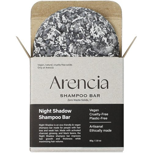 Areancia Night Shadow Biotin Shampoo Bar - Regrowth & Darkening for Gray Hair | Strengthening, Vegan, pH Balanced