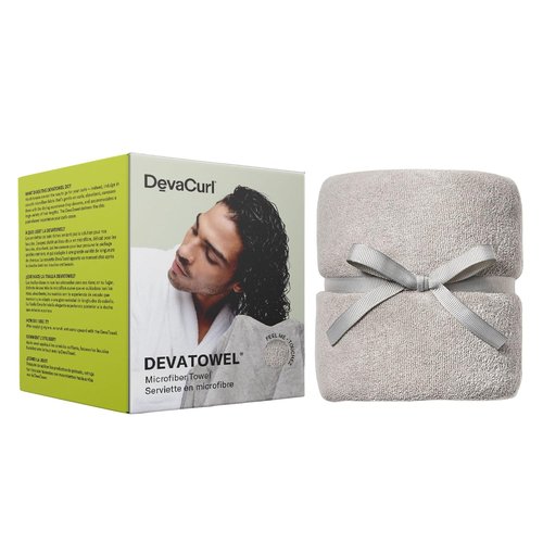 DevaCurl Microfiber Anti-Frizz Hair Towel - Gently Dries Hair | Stylish Gray Color