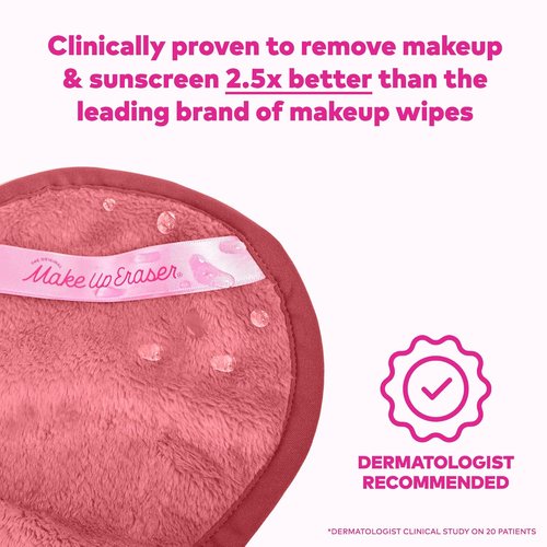 MakeUp Eraser Mini PRO 5-Pack Gift Set - Effortlessly Remove All Makeup With Just Water | Includes Waterproof Mascara, Eyeliner, Foundation, Lipstick, and More