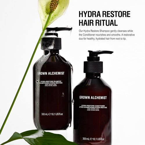Grown Alchemist Daily Shampoo - Hydra-Restore Formula with Rose, Black Pepper & Sage | 300mL